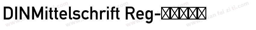 DINMittelschrift Reg字体转换